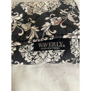 Waverly Inspirations Black & White Floral Tri-Fold Wallet